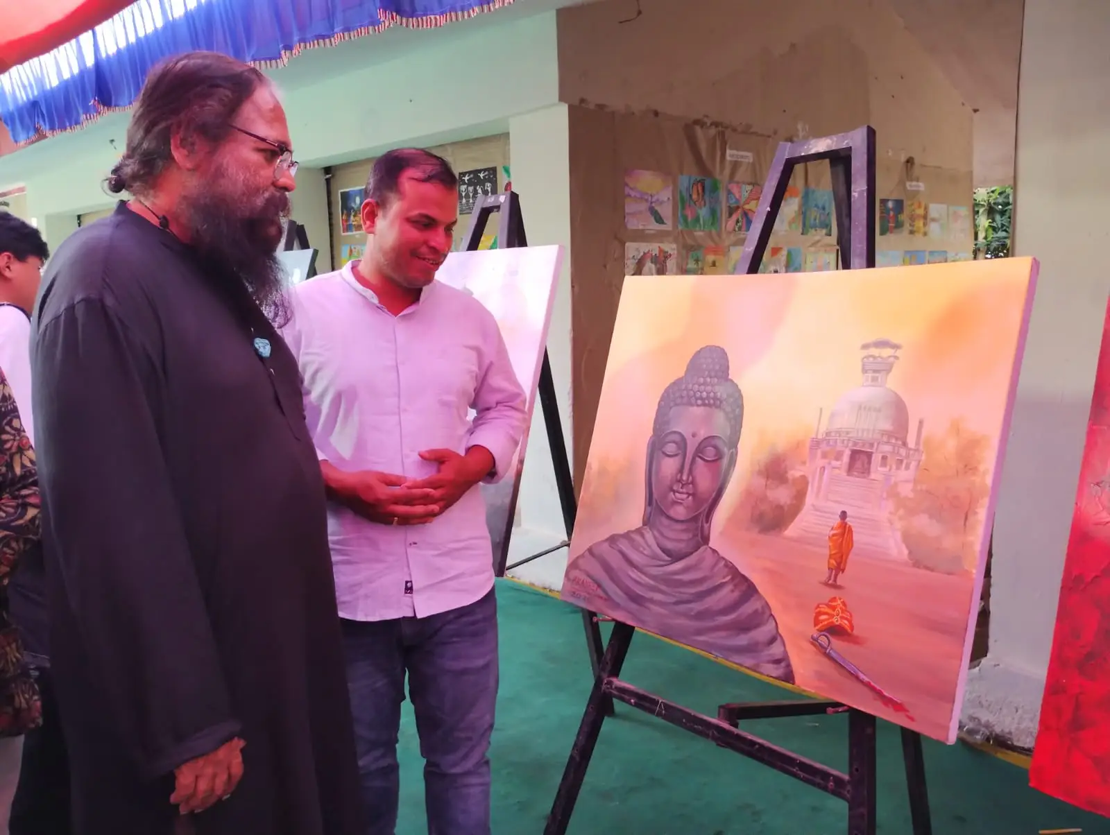 Gautam budha drawing